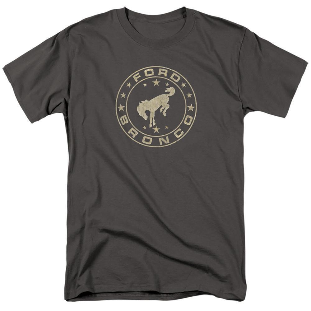 Ford Bronco Star Bronco Adult 181 T Shirt Charcoal